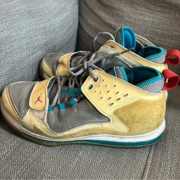 Nike Air Jordan Basketball Shoes Men's Size 10 Blue White Evolution 85 Sneakers - Picture 8 of 10